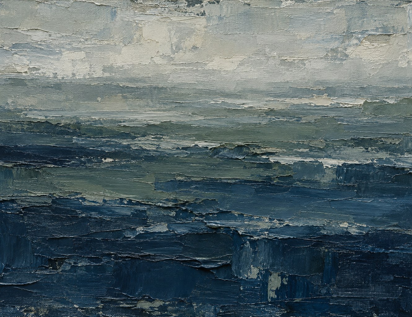 青木 澄「Quiet Tide」油彩・キャンバス（見本の作品）